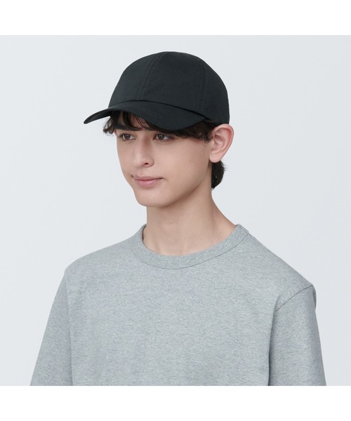 無印良品（ムジルシリョウヒン）の「風を通す　ちいさくまとまる　キャップ（キャップ・レディース・アイボリー/ブルー/ブラック・55-59cm）」の16枚目の写真