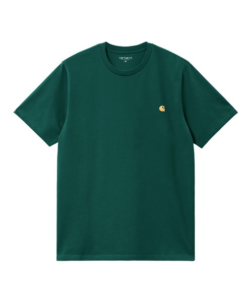 Carhartt WIP(カーハートダブリューアイピー)の「Carhartt WIP S/S CHASE T-SHIRT(カーハートワークインプログレス ショートスリーブ チェイス Tシャツ)(Tシャツ/カットソー・メンズ・ホワイト系/ブラック系/グリーン系/ピンク系/グレー系・SMALL/MEDIUM/LARGE/X-LARGE)」の4枚目の写真
