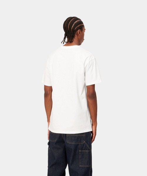 Carhartt WIP(カーハートダブリューアイピー)の「Carhartt WIP S/S CHASE T-SHIRT(カーハートワークインプログレス ショートスリーブ チェイス Tシャツ)(Tシャツ/カットソー・メンズ・ホワイト系/ブラック系/グリーン系/ピンク系/グレー系・SMALL/MEDIUM/LARGE/X-LARGE)」の6枚目の写真