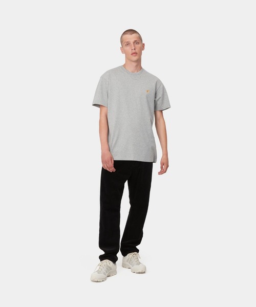 Carhartt WIP(カーハートダブリューアイピー)の「Carhartt WIP S/S CHASE T-SHIRT(カーハートワークインプログレス ショートスリーブ チェイス Tシャツ)(Tシャツ/カットソー・メンズ・ホワイト系/ブラック系/グリーン系/ピンク系/グレー系・SMALL/MEDIUM/LARGE/X-LARGE)」の11枚目の写真