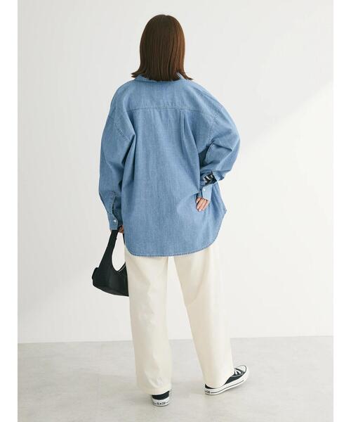 Green　Parks（グリーンパークス）の「ツータックチノパンツ（チノパンツ・レディース・アイボリー/ベージュ/ダークネイビー・FREE）」の8枚目の写真