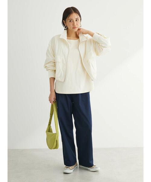 Green　Parks（グリーンパークス）の「ツータックチノパンツ（チノパンツ・レディース・アイボリー/ベージュ/ダークネイビー・FREE）」の18枚目の写真