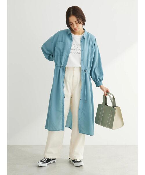 Green　Parks（グリーンパークス）の「ツータックチノパンツ（チノパンツ・レディース・アイボリー/ベージュ/ダークネイビー・FREE）」の20枚目の写真