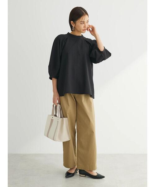 Green　Parks（グリーンパークス）の「ツータックチノパンツ（チノパンツ・レディース・アイボリー/ベージュ/ダークネイビー・FREE）」の21枚目の写真