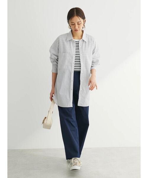 Green　Parks（グリーンパークス）の「ツータックチノパンツ（チノパンツ・レディース・アイボリー/ベージュ/ダークネイビー・FREE）」の22枚目の写真