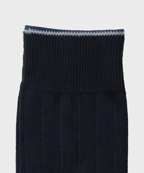 TAKEO KIKUCHI（タケオキクチ）の「【抗菌防臭/日本製】ストライプ ドレスソックス（ソックス/靴下・メンズ・ブラック/ブルー系その他・00）」の4枚目の写真