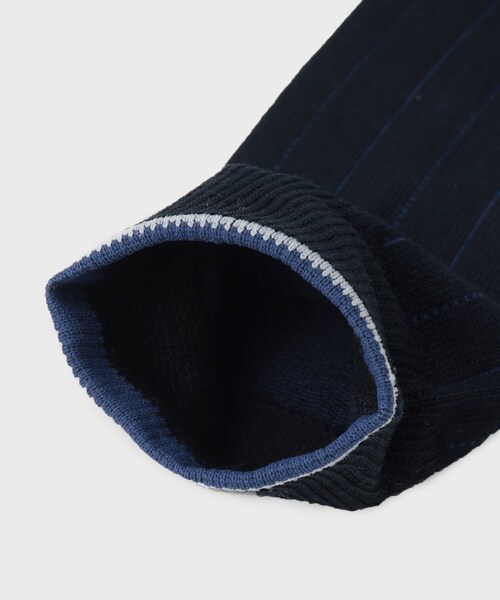 TAKEO KIKUCHI（タケオキクチ）の「【抗菌防臭/日本製】ストライプ ドレスソックス（ソックス/靴下・メンズ・ブラック/ブルー系その他・00）」の7枚目の写真