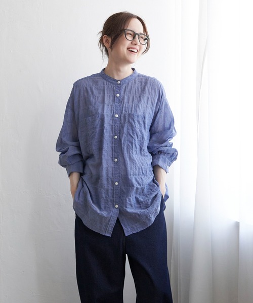 バックシャーリングロングシャツ（シャツ/ブラウス）｜LBC（エル