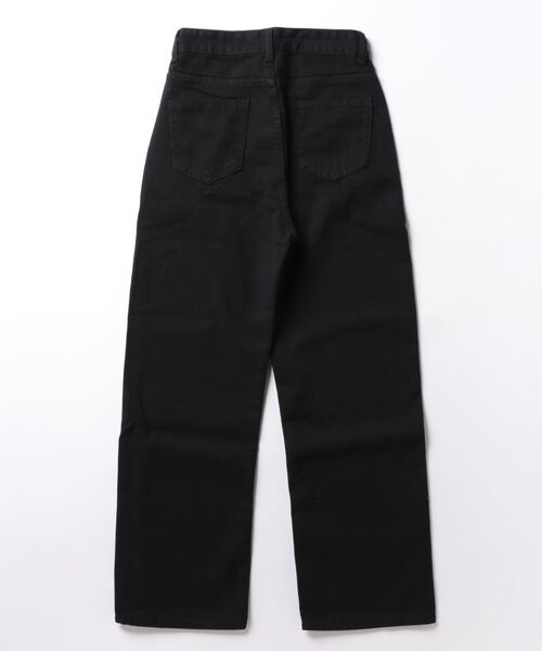 Ritzy(リッツィー)の「5色展開 ワイドストレート デニムパンツ(デニムパンツ・レディース・ブラック/ベージュ/ピンク/イエロー/グリーン・S/M/L)」の11枚目の写真