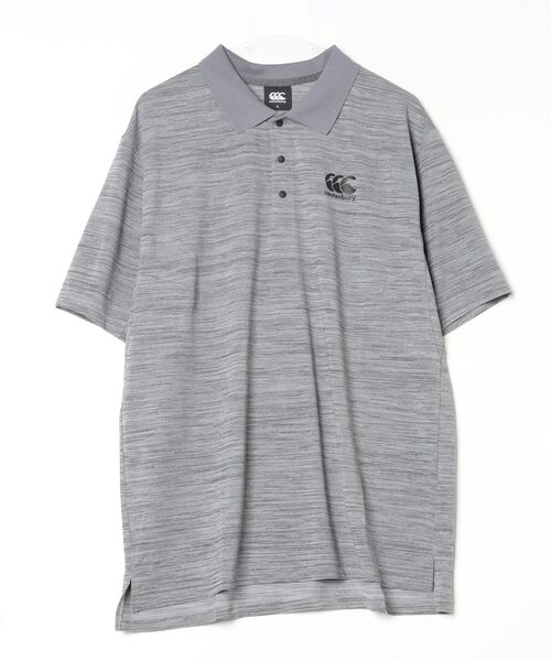 canterbury（カンタベリー）の「カンタベリー canterbury R+ FLEXCOOL CONTROL POLO_アールプラスフレックスクールコントロールポロ（ポロシャツ・メンズ・ブルーグレー/ブラック/グレー・M/L/LL/3L）」の3枚目の写真