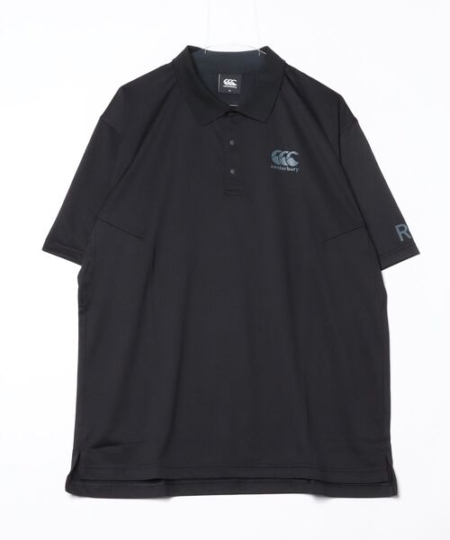 canterbury（カンタベリー）の「カンタベリー canterbury R+ FLEXCOOL CONTROL POLO_アールプラスフレックスクールコントロールポロ（ポロシャツ・メンズ・ブルーグレー/ブラック/グレー・M/L/LL/3L）」の2枚目の写真