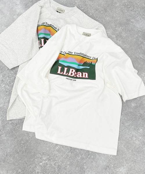 U by SPICK&SPAN（ユーバイスピックアンドスパン）の「【L.L.Bean/エルエルビーン】 Morrill Short Sleeve Katahdin L（Tシャツ/カットソー・レディース・ブルー/ブラック系その他/ピンク/ライトグレー/アイボリー・FREE）」の2枚目の写真