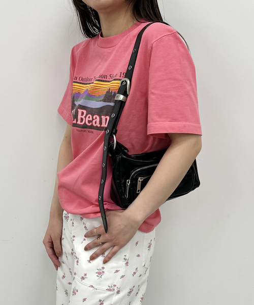 U by SPICK&SPAN（ユーバイスピックアンドスパン）の「【L.L.Bean/エルエルビーン】 Morrill Short Sleeve Katahdin L（Tシャツ/カットソー・レディース・ブルー/ブラック系その他/ピンク/ライトグレー/アイボリー・FREE）」の16枚目の写真