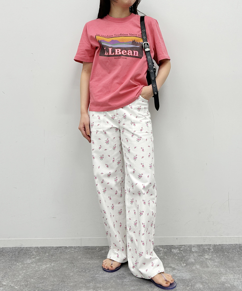 U by SPICK&SPAN（ユーバイスピックアンドスパン）の「【L.L.Bean/エルエルビーン】 Morrill Short Sleeve Katahdin L（Tシャツ/カットソー・レディース・ブルー/ブラック系その他/ピンク/ライトグレー/アイボリー・FREE）」の8枚目の写真