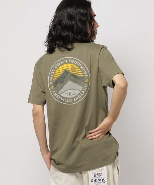 Rab（ラブ）の「【Rab(ラブ)】Basecamp 3 Peak Tee（Tシャツ/カットソー・メンズ・チャコール/レッド/カーキ・X-LARGE/XX-LARGE）」の3枚目の写真