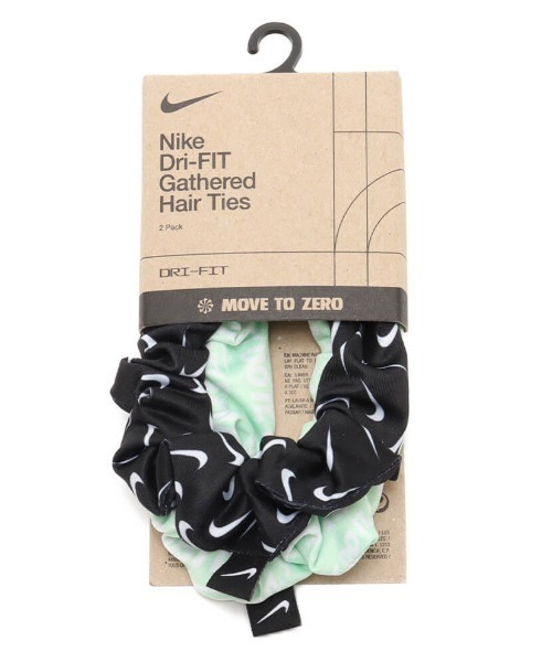 NIKE（ナイキ）の「NIKE ナイキ ギャザード ヘア ゴム ２点セット  【SP】（ヘアゴム・レディース・マルチ・FREE）」の2枚目の写真