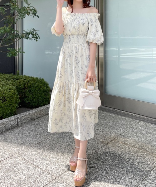 NOMAE（ノーマエ）の「ショルダーリボンオフショルワンピース