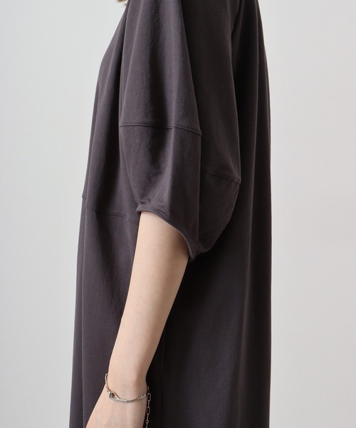 hunch（ハンチ）の「hunch コクーンスリーブワンピース（ワンピース・レディース・ブラック/チャコール/グリーン・FREE）」の6枚目の写真