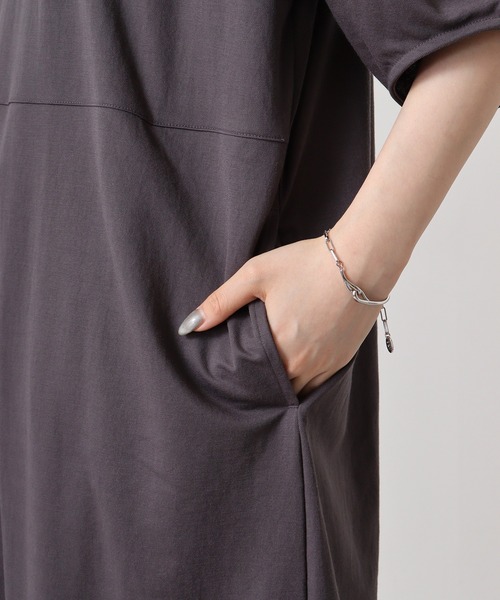 hunch（ハンチ）の「hunch コクーンスリーブワンピース（ワンピース・レディース・ブラック/チャコール/グリーン・FREE）」の7枚目の写真