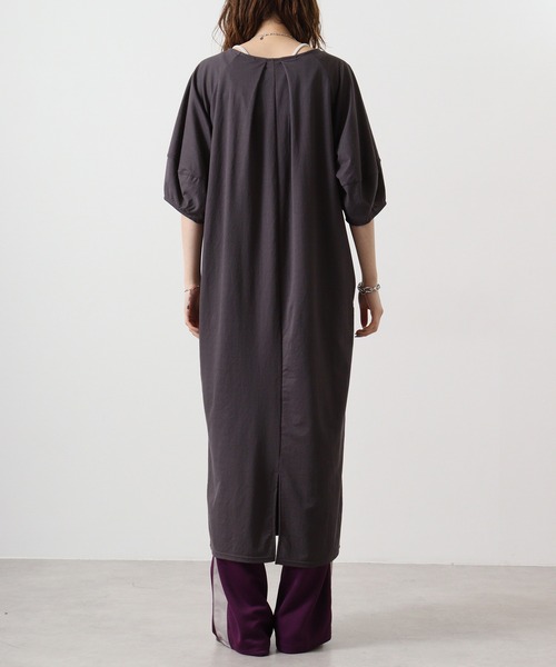 hunch（ハンチ）の「hunch コクーンスリーブワンピース（ワンピース・レディース・ブラック/チャコール/グリーン・FREE）」の18枚目の写真