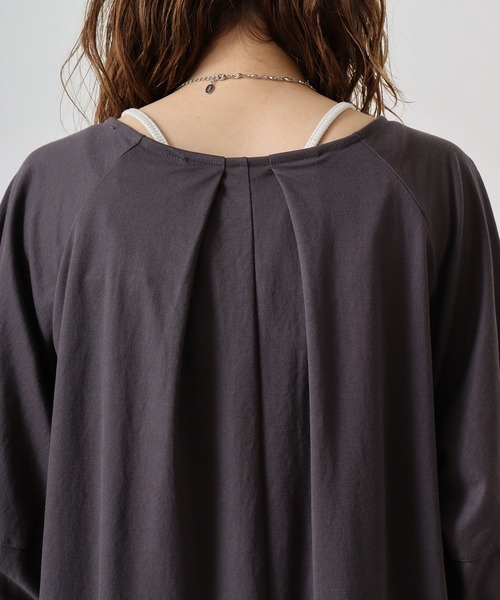 hunch（ハンチ）の「hunch コクーンスリーブワンピース（ワンピース・レディース・ブラック/チャコール/グリーン・FREE）」の5枚目の写真