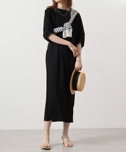 hunch（ハンチ）の「hunch コクーンスリーブワンピース（ワンピース・レディース・ブラック/チャコール/グリーン・FREE）」の20枚目の写真