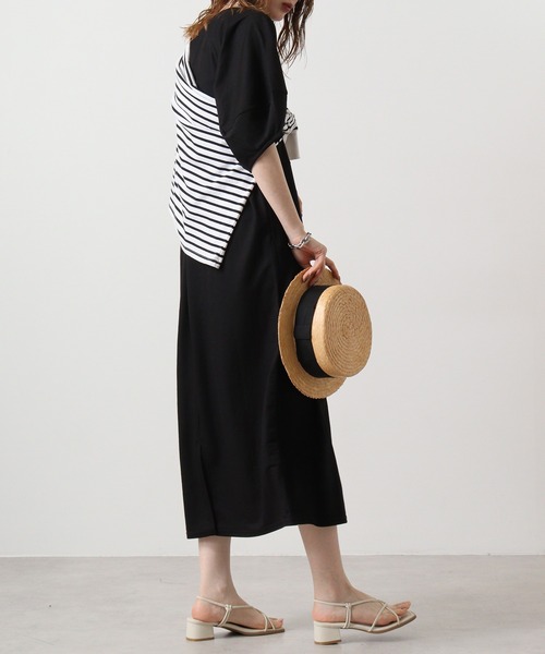 hunch（ハンチ）の「hunch コクーンスリーブワンピース（ワンピース・レディース・ブラック/チャコール/グリーン・FREE）」の22枚目の写真