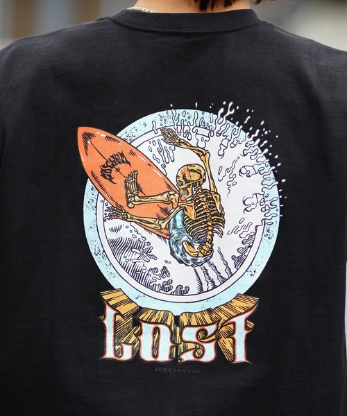 lost(ロスト)の「【ムラサキスポーツ限定】lost/ロスト ヘビーウエィト半袖Tシャツ バックプリント AXIS-24SS L24SS-I(Tシャツ/カットソー・メンズ・ブラック/ホワイト/スミクロ・L/M/XL)」の20枚目の写真