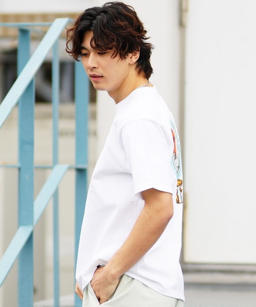 lost(ロスト)の「【ムラサキスポーツ限定】lost/ロスト ヘビーウエィト半袖Tシャツ バックプリント AXIS-24SS L24SS-I(Tシャツ/カットソー・メンズ・ブラック/ホワイト/スミクロ・L/M/XL)」の5枚目の写真