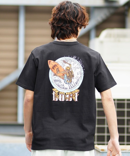 lost(ロスト)の「【ムラサキスポーツ限定】lost/ロスト ヘビーウエィト半袖Tシャツ バックプリント AXIS-24SS L24SS-I(Tシャツ/カットソー・メンズ・ブラック/ホワイト/スミクロ・L/M/XL)」の14枚目の写真