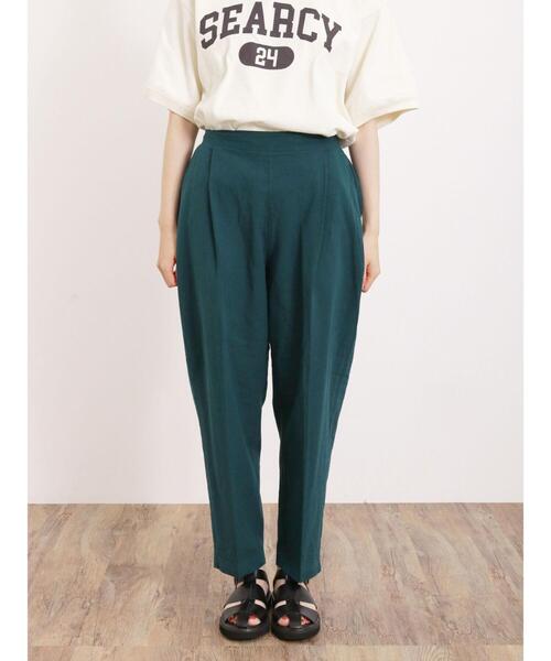 Samansa Mos2（サマンサ モスモス）の「【Lサイズ WEB限定】【接触冷感・抗菌防臭】センタープレステーパードパンツ（その他パンツ・レディース・チャコールグレー/ベージュ/グレー/グリーン・M/L）」の12枚目の写真