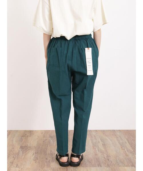 Samansa Mos2（サマンサ モスモス）の「【Lサイズ WEB限定】【接触冷感・抗菌防臭】センタープレステーパードパンツ（その他パンツ・レディース・チャコールグレー/ベージュ/グレー/グリーン・M/L）」の14枚目の写真