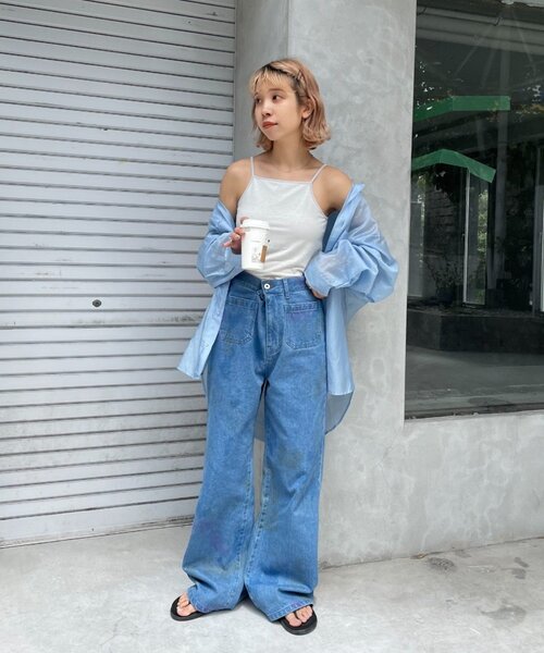 CIAOPANIC（チャオパニック）の「カップ付きラメキャミソール（キャミソール・レディース・ホワイト/ブラック/オレンジ・ONE SIZE）」の18枚目の写真