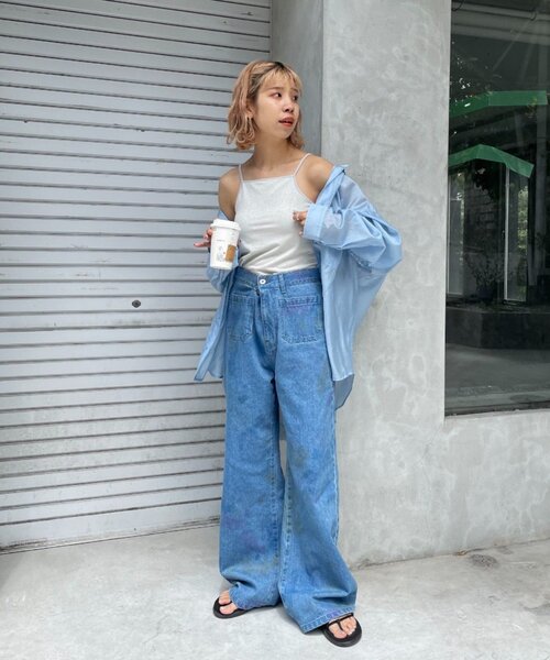 CIAOPANIC（チャオパニック）の「カップ付きラメキャミソール（キャミソール・レディース・ホワイト/ブラック/オレンジ・ONE SIZE）」の19枚目の写真