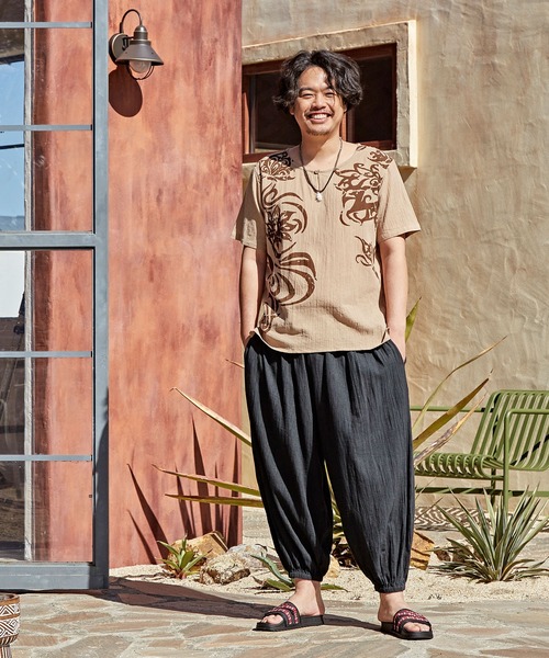 チャイハネ（チャイハネ）の「【チャイハネ】ナミラMEN'Sイージーパンツ（その他パンツ・メンズ・キャメル/ブラック/ブルー/グレー/ダークパープル/ホワイト・FREE）」の9枚目の写真