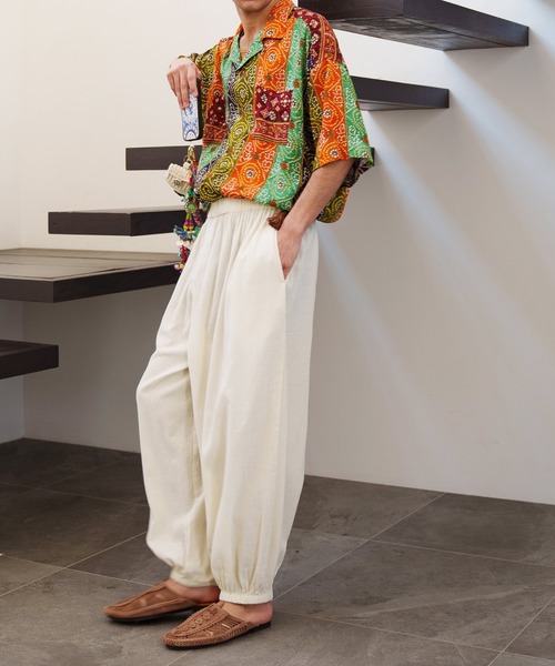 チャイハネ（チャイハネ）の「【チャイハネ】ナミラMEN'Sイージーパンツ（その他パンツ・メンズ・キャメル/ブラック/ブルー/グレー/ダークパープル/ホワイト・FREE）」の15枚目の写真