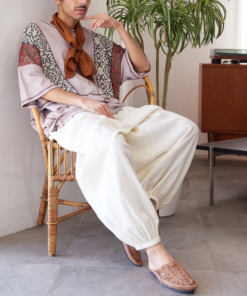 チャイハネ（チャイハネ）の「【チャイハネ】ナミラMEN'Sイージーパンツ（その他パンツ・メンズ・キャメル/ブラック/ブルー/グレー/ダークパープル/ホワイト・FREE）」の17枚目の写真