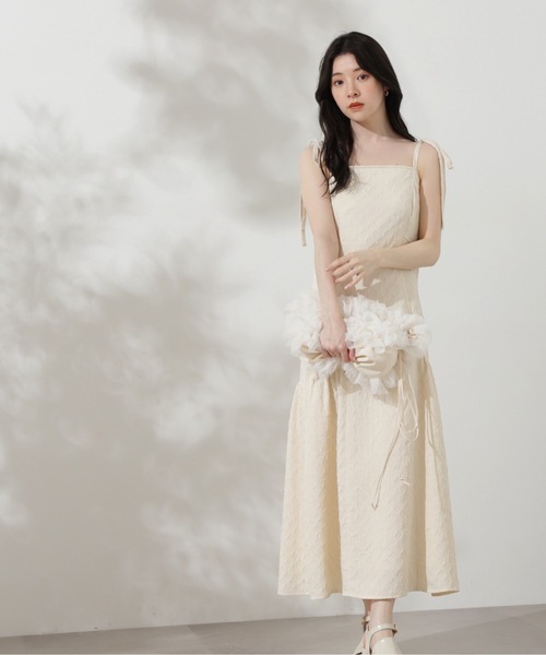 PROPORTION BODY DRESSING（プロポーションボディドレッシング）の「リボンキャミワンピース / 1214140516（ワンピース・レディース・オフホワイト/ブラック・SMALL/MEDIUM）」の11枚目の写真