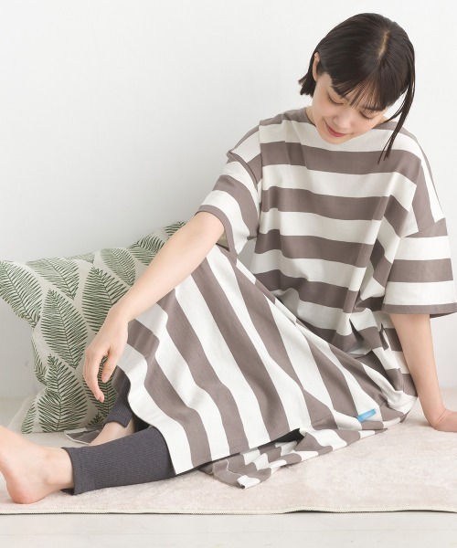 OMNES(オムネス)の「10番単ボーダー半袖ワンピース(ワンピース・レディース・ホワイト×ブラック/ホワイト×ブルー/ブルー系その他/ホワイト系その他/ホワイト系その他2・FREE)」の16枚目の写真