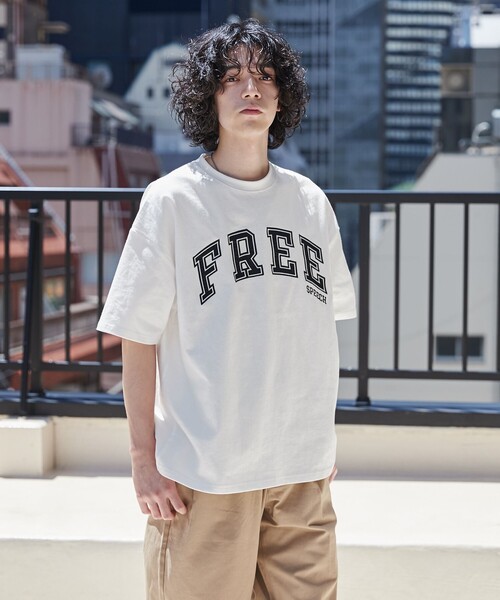 coen(コーエン)の「FreeSpeech(フリースピーチ)別注ロゴTシャツ(Tシャツ/カットソー・メンズ・ホワイト/ネイビー/ダークグリーン・M/L/XL)」の18枚目の写真