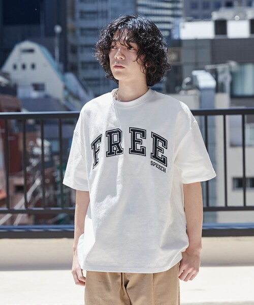 coen(コーエン)の「FreeSpeech(フリースピーチ)別注ロゴTシャツ(Tシャツ/カットソー・メンズ・ホワイト/ネイビー/ダークグリーン・M/L/XL)」の22枚目の写真