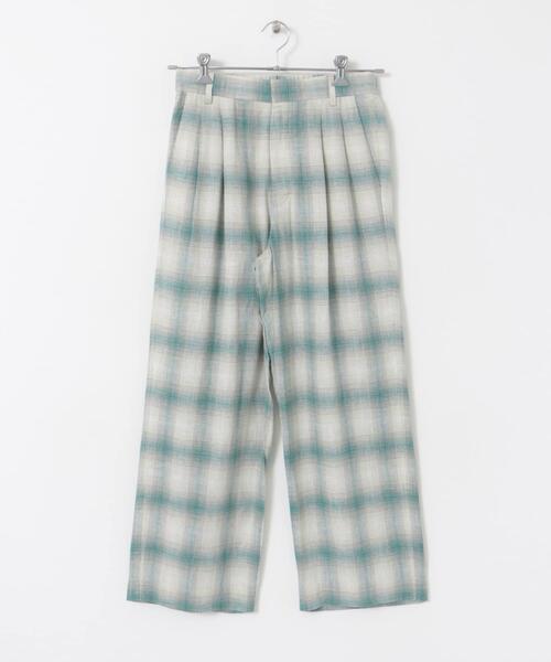 URBAN RESEARCH DOORS（アーバンリサーチドアーズ）の「『一部WEB限定カラー』オンブレーチェックパンツ（その他パンツ・レディース・グリーン系その他/ベージュ系その他/ブラック系その他・SMALL/MEDIUM）」の11枚目の写真