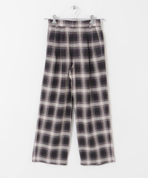 URBAN RESEARCH DOORS（アーバンリサーチドアーズ）の「『一部WEB限定カラー』オンブレーチェックパンツ（その他パンツ・レディース・グリーン系その他/ベージュ系その他/ブラック系その他・SMALL/MEDIUM）」の22枚目の写真