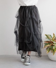 LOWRYS FARM | タックチュールスカート  128229(スカート)