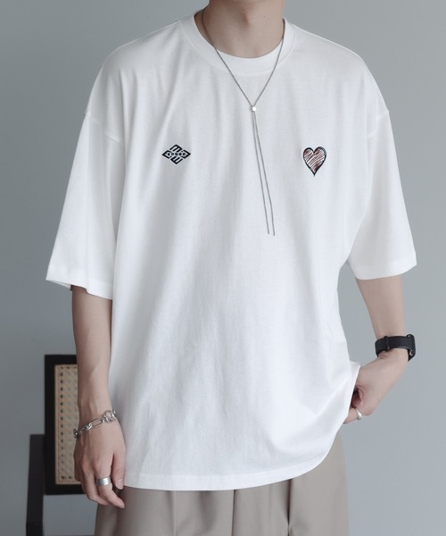 セール】W刺繍ロゴTee（Tシャツ/カットソー）｜epnok（エプノック）の