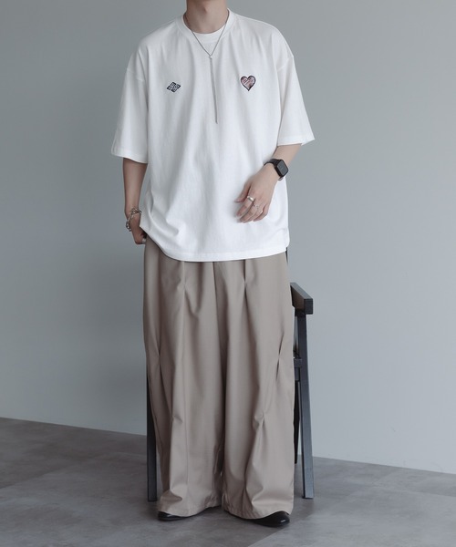 セール】W刺繍ロゴTee（Tシャツ/カットソー）｜epnok（エプノック）の