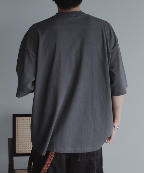 epnok(エプノック)の「W刺繍ロゴTee(Tシャツ/カットソー・メンズ・グレー/オフホワイト/ネイビー・LARGE/MEDIUM/SMALL)」の6枚目の写真