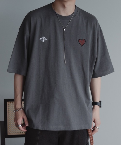 セール】W刺繍ロゴTee（Tシャツ/カットソー）｜epnok