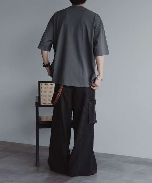 epnok(エプノック)の「W刺繍ロゴTee(Tシャツ/カットソー・メンズ・グレー/オフホワイト/ネイビー・LARGE/MEDIUM/SMALL)」の11枚目の写真