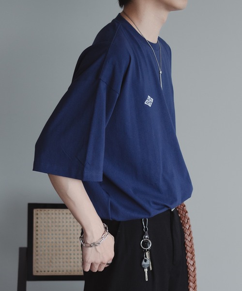 epnok(エプノック)の「W刺繍ロゴTee(Tシャツ/カットソー・メンズ・グレー/オフホワイト/ネイビー・LARGE/MEDIUM/SMALL)」の17枚目の写真